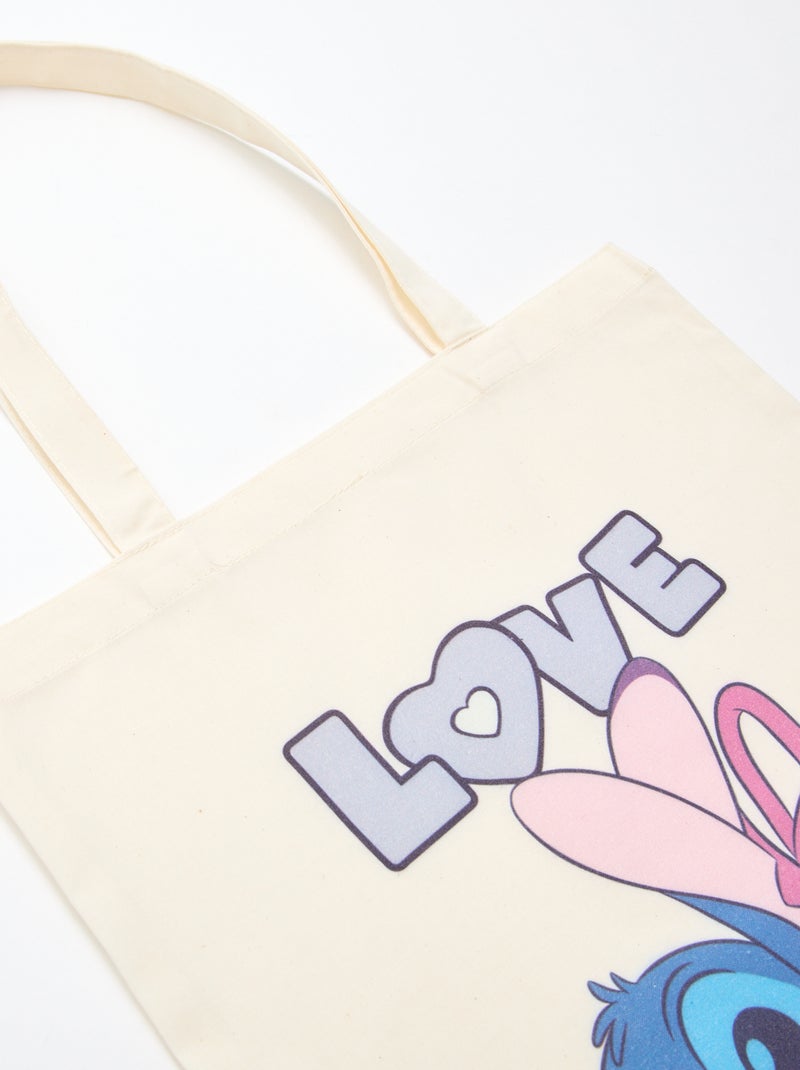 Tote bag L 'Disney' Ecru - Kiabi
