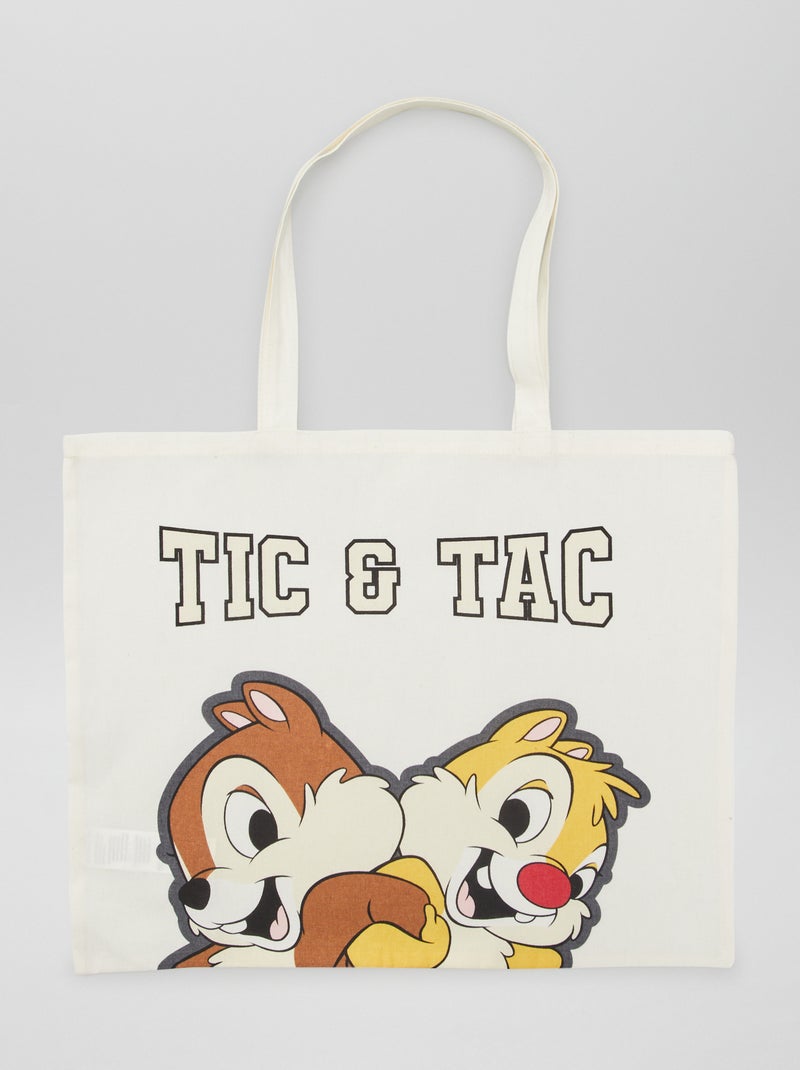 Totebag met Disney-print WIT - Kiabi