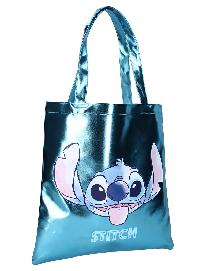 Totebag met 'Stitch'-print BLAUW - Kiabi