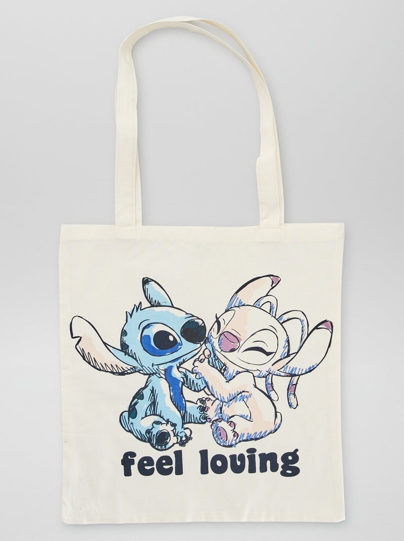 Totebag van stevige stof 'Disney' BLAUW - Kiabi