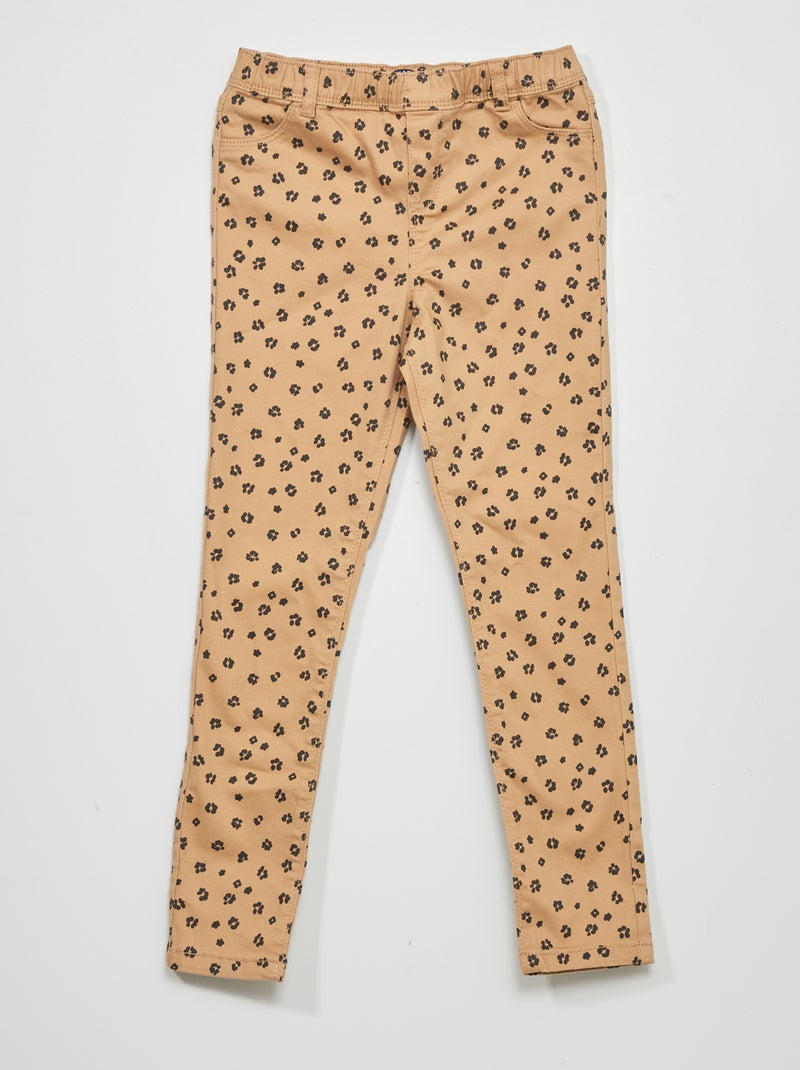Tregging met fantasieprint BIEGE - Kiabi