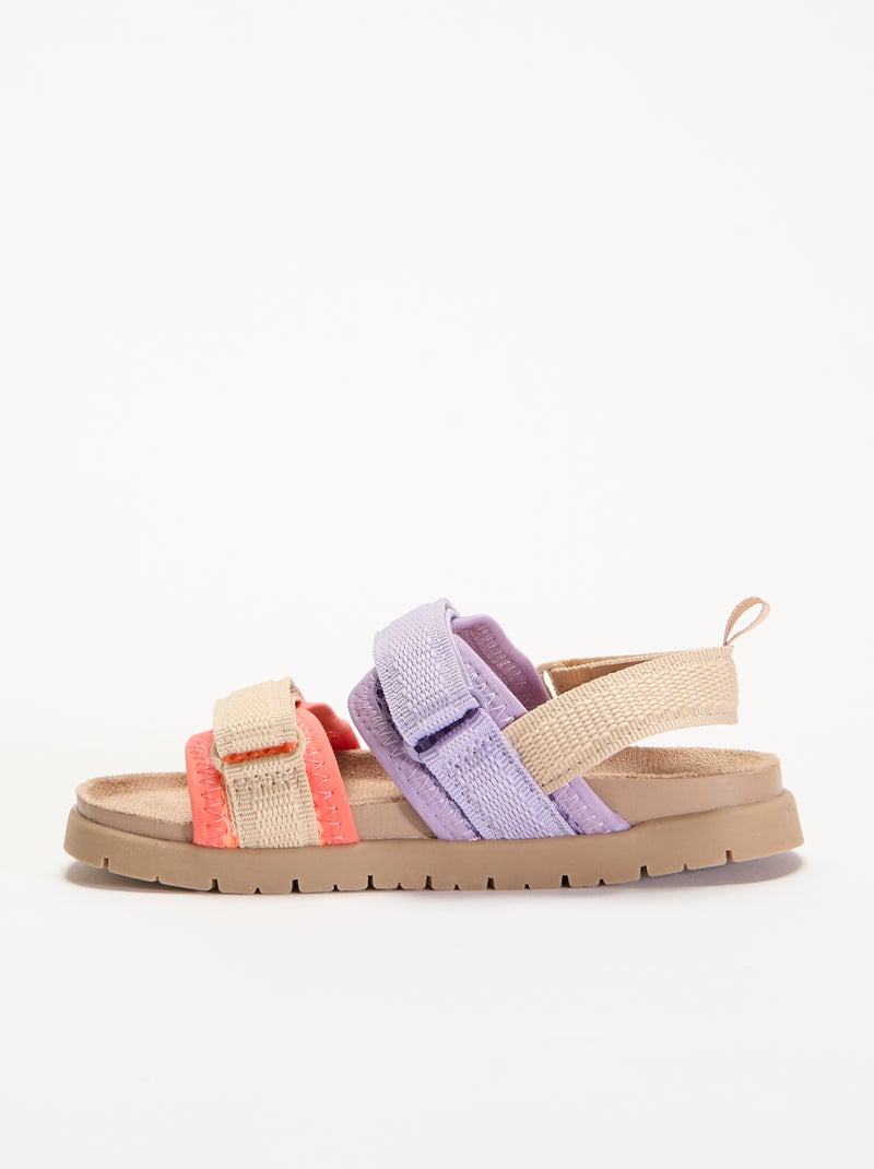 Trekkingsandalen Paars - Kiabi