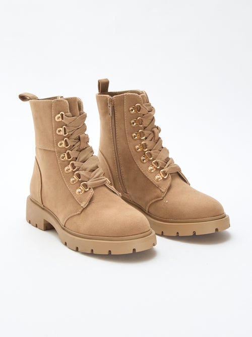 Trekkingschoenen met goudkleurige ringetjes - Kiabi