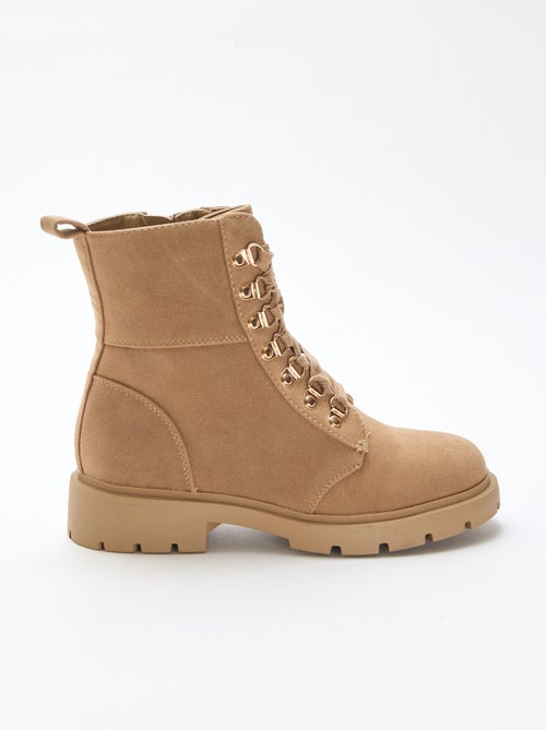 Trekkingschoenen met goudkleurige ringetjes - Kiabi