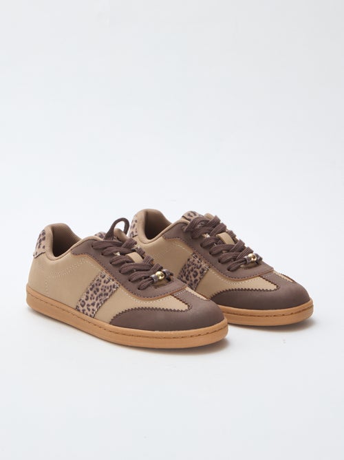 Trendy sneakers met luipaardprint - Kiabi