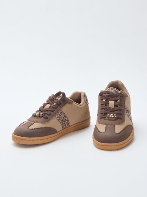 Trendy sneakers met luipaardprint - Kiabi