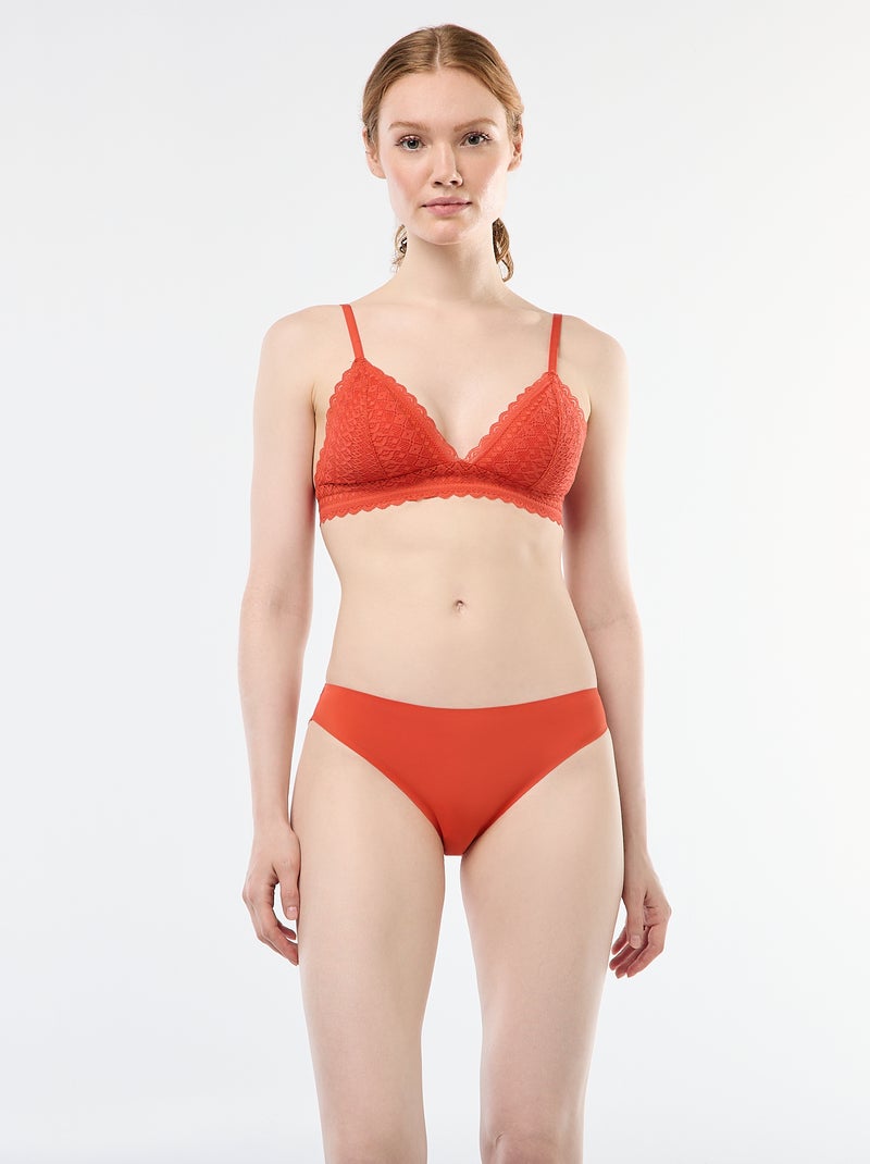 Triangelbeha van kant Oranje - Kiabi