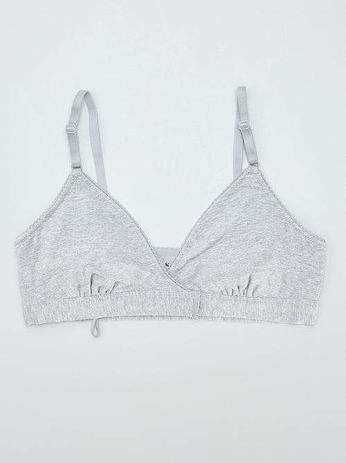 Triangelbeha zonder beugels - collectie die makkelijk aan te trekken is - Kiabi