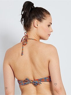 Triangelbikinitop met beugels - Kiabi