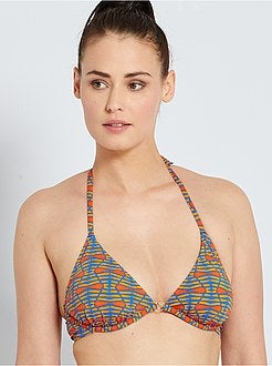 Triangelbikinitop met beugels - Kiabi