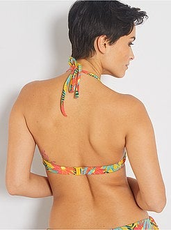 Triangelbikinitop met beugels - Kiabi