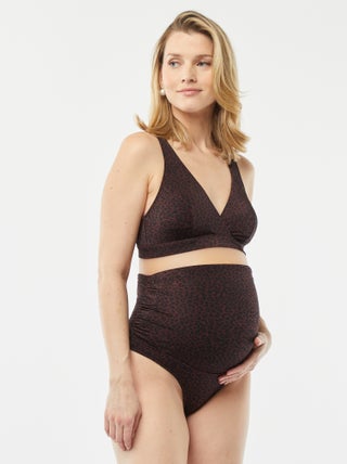 Triangelbikinitop met luipaardprint