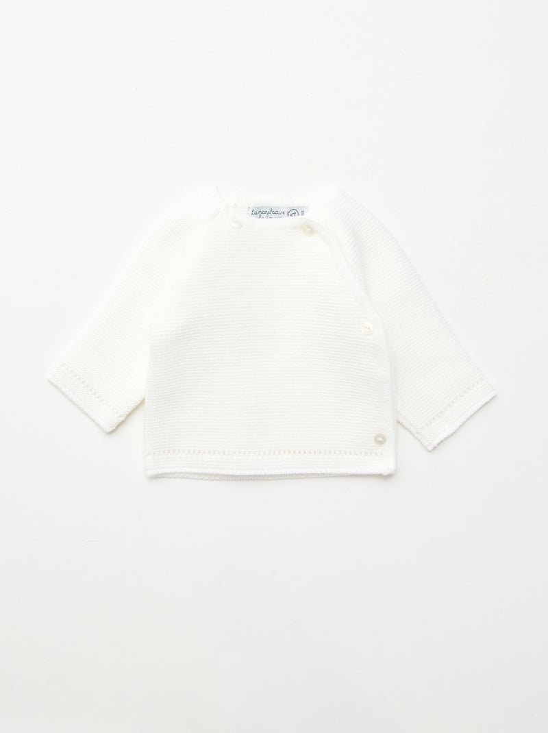Tricot beha 'La manufacture de Layette' Wit - Kiabi