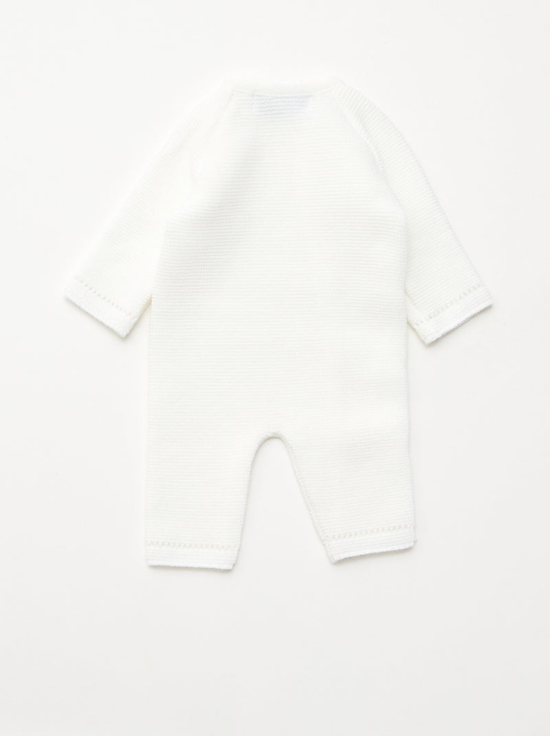 Tricot jumpsuit 'La manufacture de Layette' Wit - Kiabi