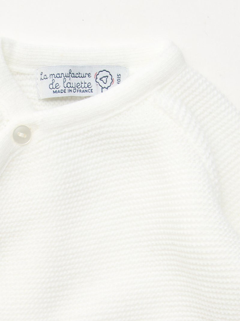 Tricot jumpsuit 'La manufacture de Layette' Wit - Kiabi