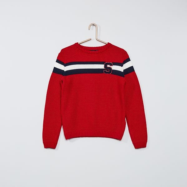 Trui 'Ecodesign' Kinderkleding jongens ROOD Kiabi 12,00€ Trui Kiabi maat 104 | Jongens | Als nieuw kinderkleding