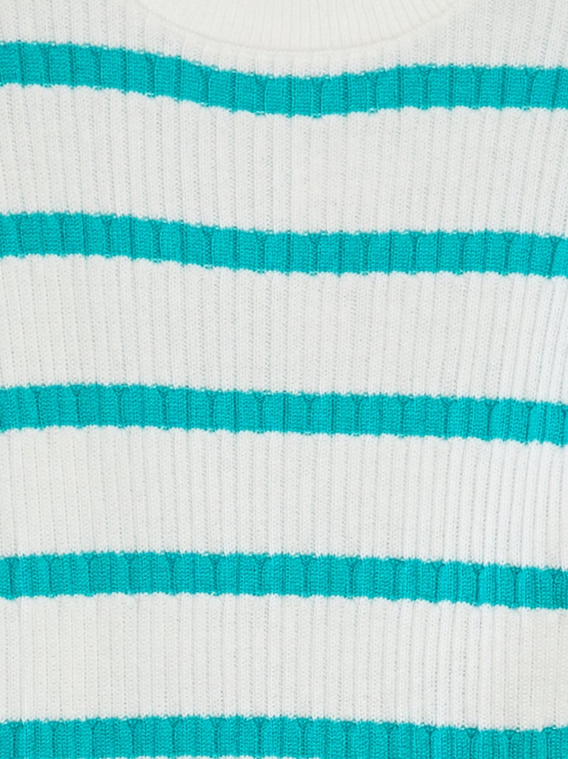 Trui in marinelook GROEN - Kiabi