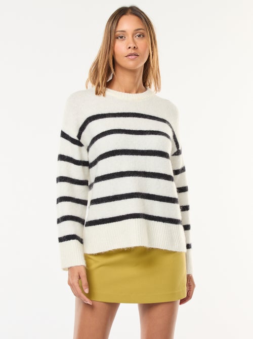 Trui in wol en mohair - Kiabi