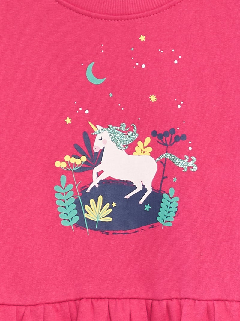 Trui-jurk | Eenhoorn + lovertjes ROSE - Kiabi