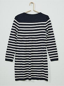 Trui-jurk in marinestijl - Kiabi