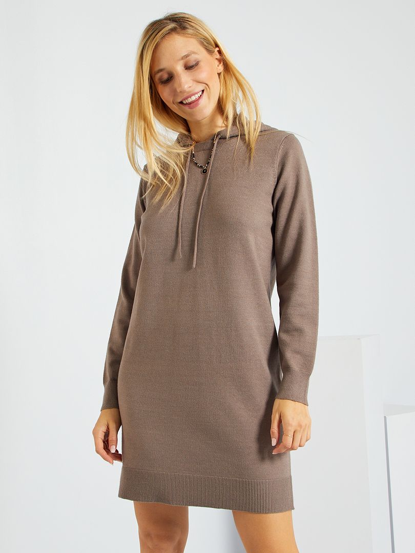 Robe pull outlet a capuche femme