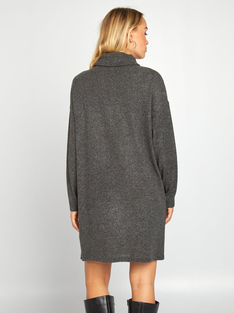 Korte bouclé jurk met sierknopen - Navy | s.Oliver