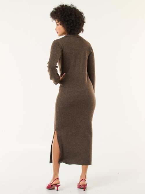 Trui-jurk met polokraagje en lange mouwen - Kiabi