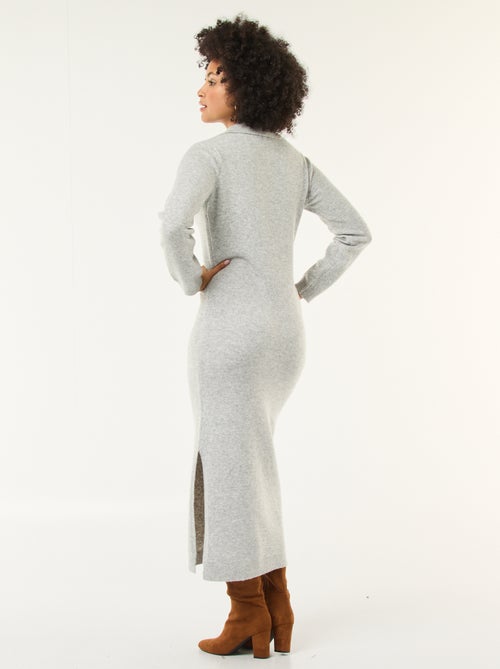 Trui-jurk met polokraagje en lange mouwen - Kiabi