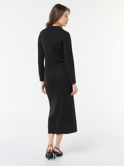 Trui-jurk met polokraagje en lange mouwen - Kiabi