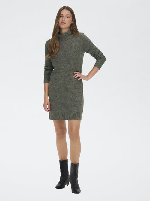 Trui-jurk met rolkraag 'JDY' - Kiabi