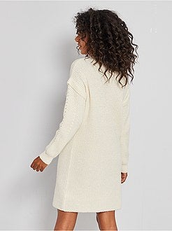 Trui-jurk van dik tricot - Kiabi