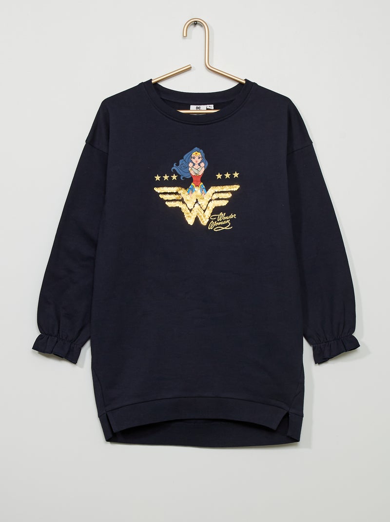 Trui-jurk 'Wonder Woman' 'DC Comics' BLAUW - Kiabi