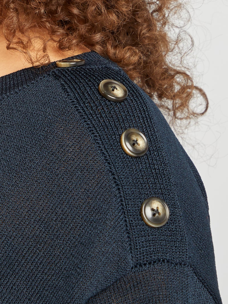 Trui met 3/4-mouwen BLAUW - Kiabi