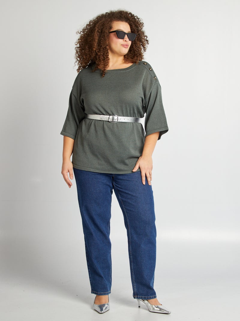 Trui met 3/4-mouwen GROEN - Kiabi