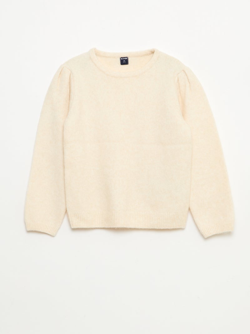 Trui met afneembaar kraagje Wit - Kiabi