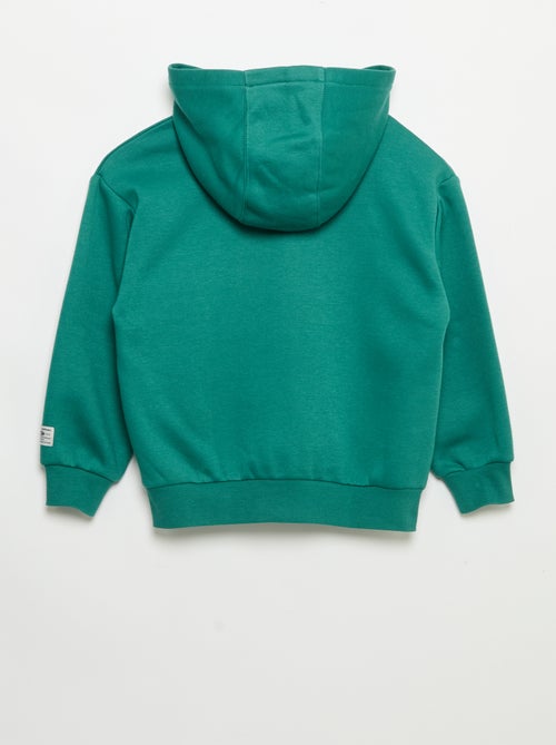 Trui met capuchon en print - Kiabi