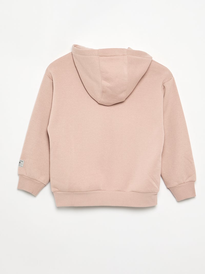 Trui met capuchon en print Rose - Kiabi