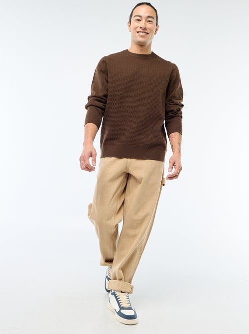 Trui met fantasiepatroontje - Kiabi