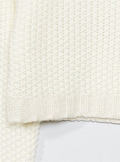 Trui met gehaakt effect - Kiabi