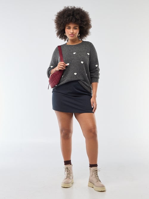 Trui met hartjesmotief 'Vero Moda Curve' - Kiabi