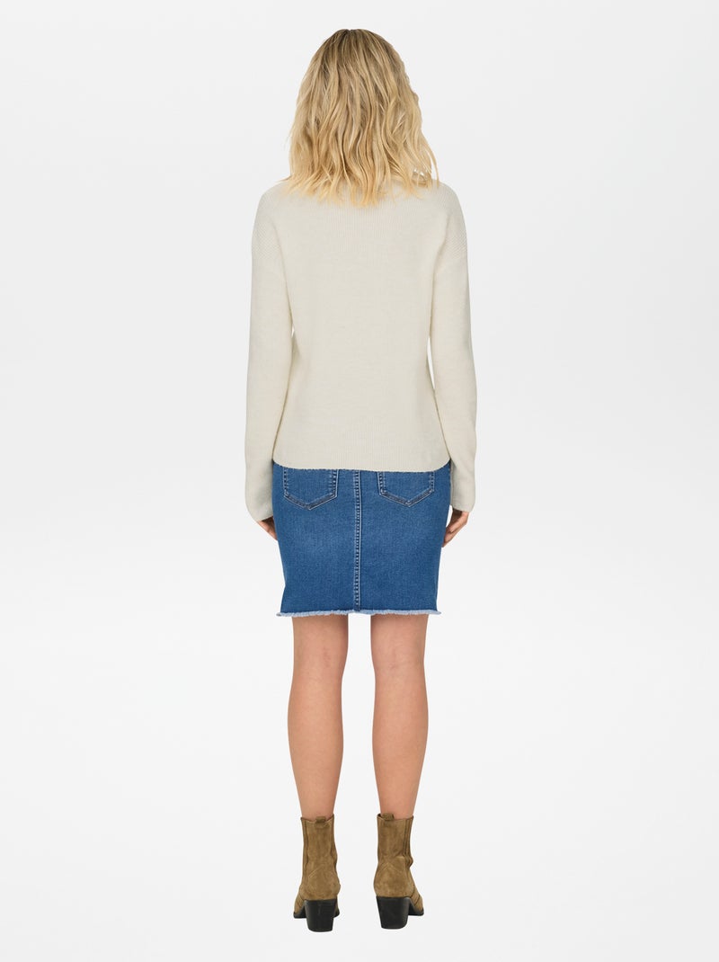 Trui met hoge kraag 'JDY' BIEGE - Kiabi