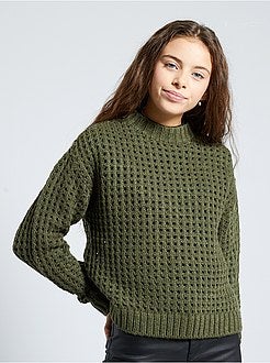 Trui met honingraatmotief - Kiabi