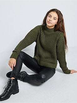 Trui met honingraatmotief - Kiabi