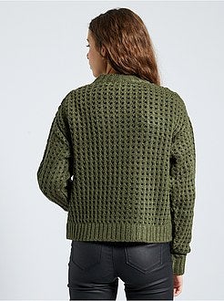 Trui met honingraatmotief - Kiabi