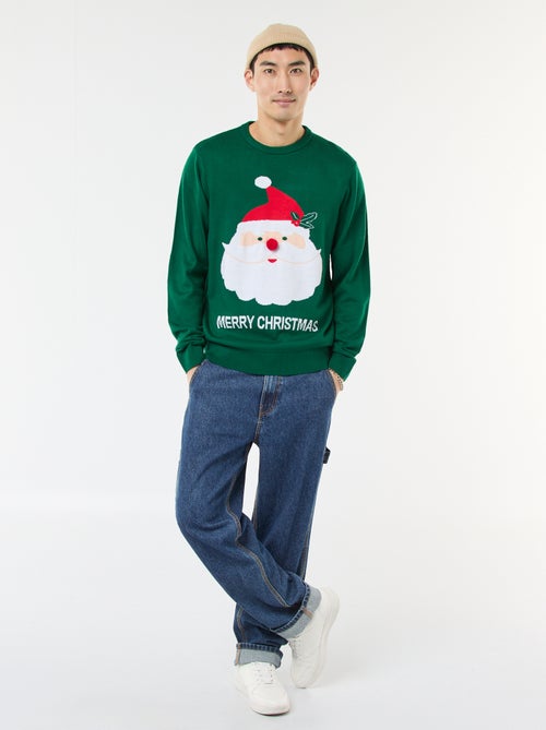 Trui met kerstprint - Kiabi