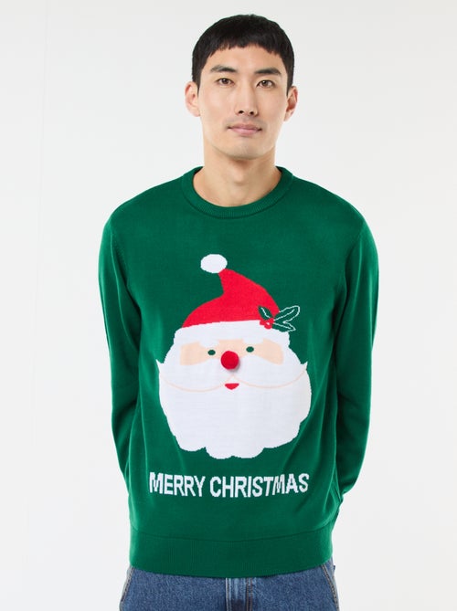 Trui met kerstprint - Kiabi