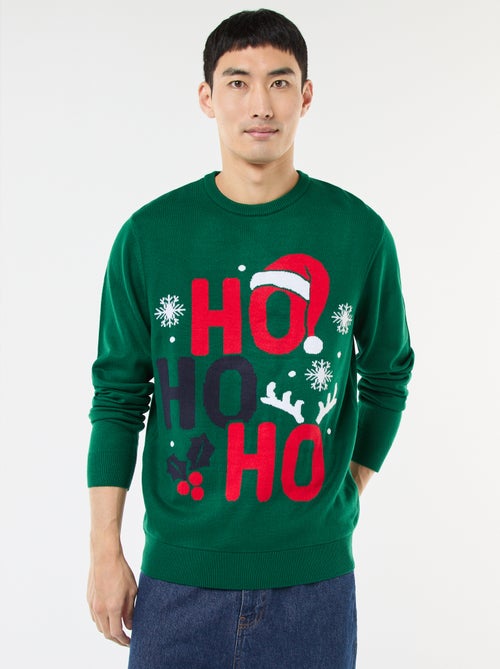 Trui met kerstprint - Kiabi