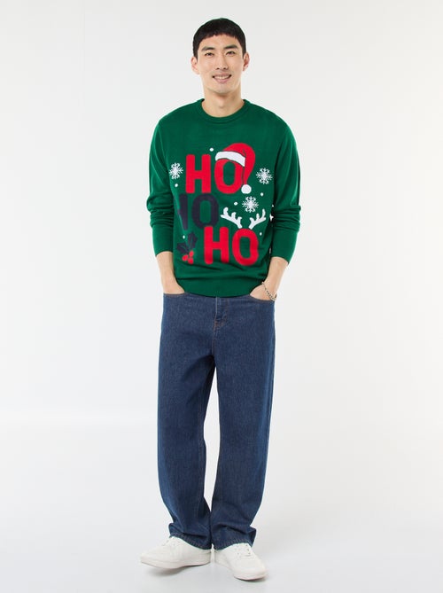 Trui met kerstprint - Kiabi