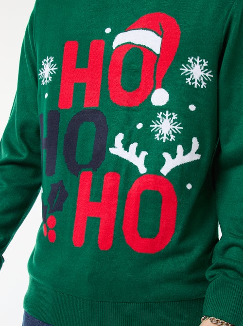 Trui met kerstprint - Kiabi