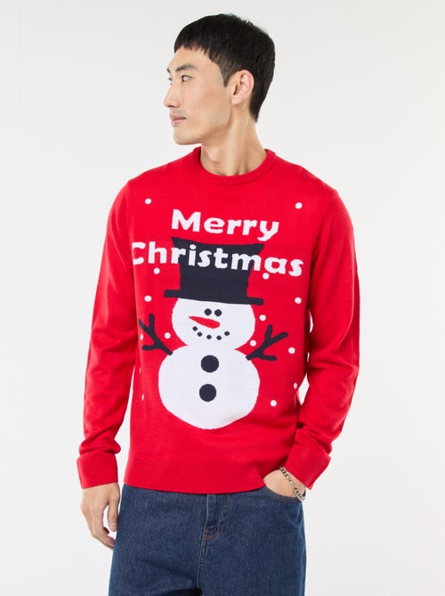 Trui met kerstprint - Kiabi
